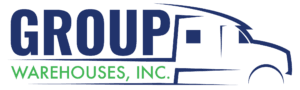 group warehouse truck logo warehousing supply chain logistics